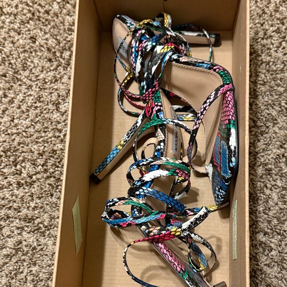 Steve Madden Multicolor Strappy Heels